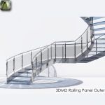 3D Railing Panel Outer