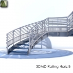 3D Railing Horiz B