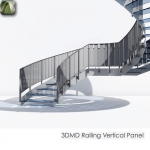 3D Railing Vertical Element