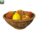 Basket of apples and lemons