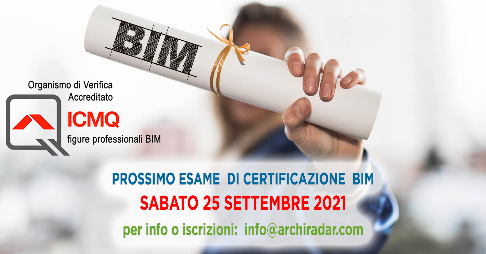 Esame Certificazione BIM ICMQ settembre 2021