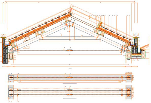 Tetto a due falde archicad